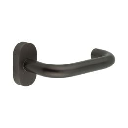 CR-106 Dark Bronze Multi Point Oval Rose Door Handle - By Frelan Hardware - CR-106C4DB