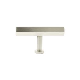 Millhouse Brass Pennington Hexagonal T-Bar Cabinet Knob Handle - Satin Nickel