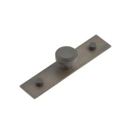 Cropley Cupboard Knobs 30mm Plain Backplate Dark Bronze - By Frelan Hardware - HOX-1030DB-5090DB