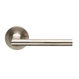 Soho Designer Lever On Threaded Rose - Satin Stainless Steel