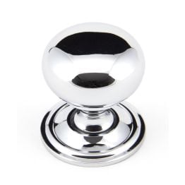 Polished Chrome Mushroom Cabinet Knob 32mm