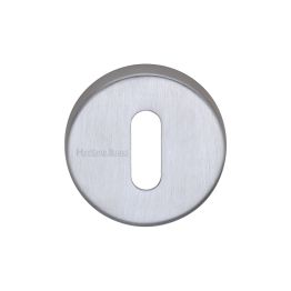 Heritage Brass Key Escutcheon Satin Chrome finish