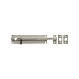 Straight Barrel Bolt - Bright Stainless Steel
