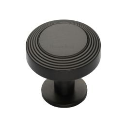 Heritage Brass Cabinet Knob Ridge Design with Rose 32mm Matt Bronze finish
UK Registered Design Number 6194410