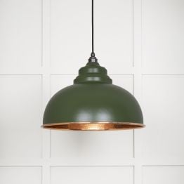 Hammered Copper Harborne Pendant in Heath