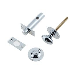 Jedo Bathroom Bolt C/W Mortice Bolt Polished Chrome - By Frelan Hardware - JV2689PC
