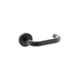Atlantic Return To Door Lever Door Handle - Matt Black