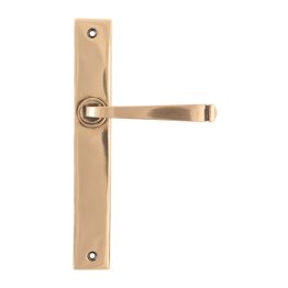 Polished Bronze Avon Slimline Lever Latch Set