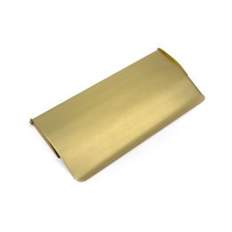 Satin Brass Small Letter Plate Cover