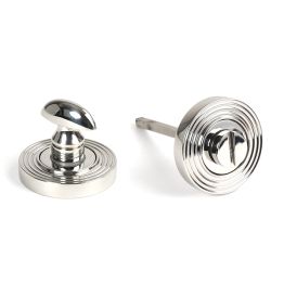 Polished Marine SS (316) Round Thumbturn Set (Beehive)