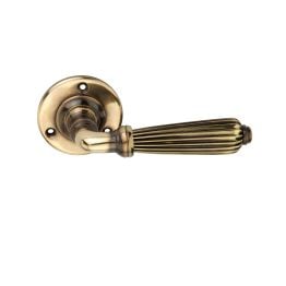 Regency Lever Door Handle Aged Brass