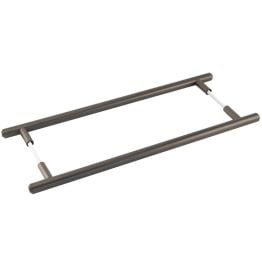 Burlington Belgrave Pull Handles 425 X 20mm Back to Back Dark Bronze - By Frelan Hardware - BUR1000DBB2B