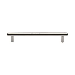 Heritage Brass Cabinet Pull Stepped Design 160mm CTC Polished Nickel finish