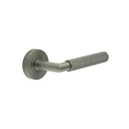 Three One Six Diamond Knurled Door Handle Gun Metal - By Frelan Hardware - JGM401