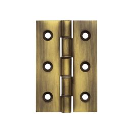 Double Phosphor Bronze Washered Hinges 76x50x2.5mm Antique Brass - By Frelan Hardware - J9017AB