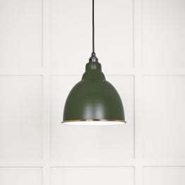 White Gloss Brindley Pendant in Heath