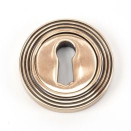 Polished Bronze Round Escutcheon (Beehive)