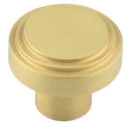 Cropley Cupboard Knobs 30mm Satin Brass - By Frelan Hardware - HOX1030SB