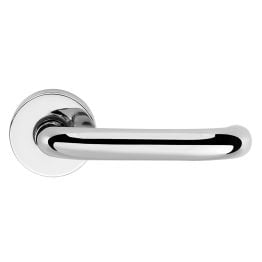 CleanTouch Anti-Bac RTD Safety Lever on Round Rose - Polished Chrome