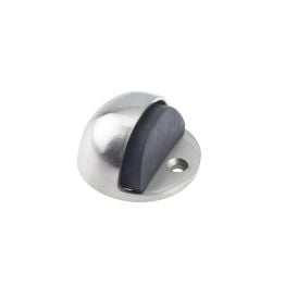 Jedo Oval Floor Mounted Door Stop 46x26mm Satin Nickel - By Frelan Hardware - JV86SN