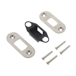 Jedo Radiused Accessory Packs for Heavy Duty Tubular Deadbolts Satin Stainless Steel - By Frelan Hardware - JL-ACDRSS