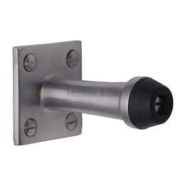 Heritage Brass Wall Mounted Door Stop 2 1/2" Satin Chrome finish