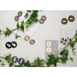 Millhouse Brass Euro Escutcheons on Round Rose - Satin Nickel