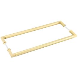 Burlington Westminster Pull Handles 425 X 20mm Back to Back Satin Brass - By Frelan Hardware - BUR130SBB2B