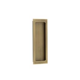 Burlington Rectangular Flush Pull Antique Brass - By Frelan Hardware - BUR225AB