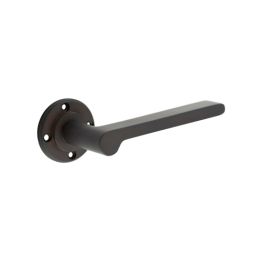 Fitzrovia Door Handles No Rose Dark Bronze - By Frelan Hardware - BUR15DB