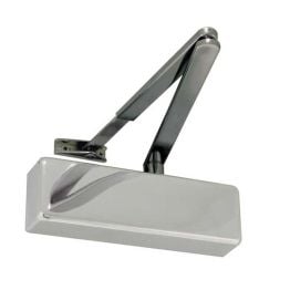 Jedo Standard Door Control with Black Arms en-2-4 Polished Nickel - By Frelan Hardware - JD150PN