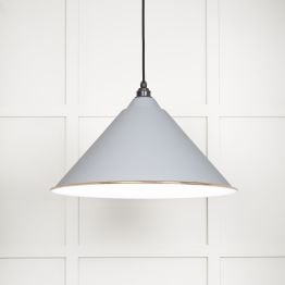 White Gloss Hockley Pendant in Birch