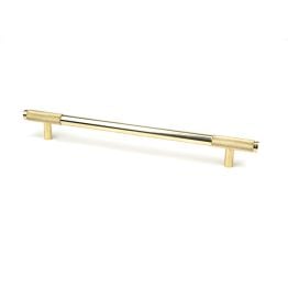 Polished Brass Half Brompton Pull Handle - Large