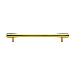 Heritage Brass Cabinet Pull T-Bar Raindrop Design 192mm CTC Polished Brass Finish
