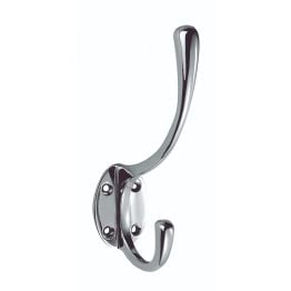 Hat And Coat Hook - Polished Chrome