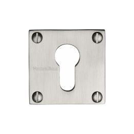 Heritage Brass Euro Profile Cylinder Escutcheon Satin Nickel finish