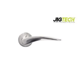Jigtech Vecta Lever On Rose Satin Chrome