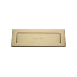 Heritage Brass Letterplate 10" x 3" Satin Brass finish
