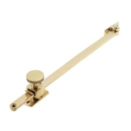 Jedo Sliding Screw Down Casement Stays 250mm Polished Brass - By Frelan Hardware - JV150PB