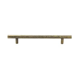 Heritage Brass Cabinet Pull T-Bar Hammered Design 160mm CTC Antique Brass Finish