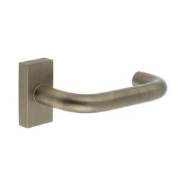 CR-106 Antique Brass Multi Point Rectangular Rose Door Handle - By Frelan Hardware - CR-106D4AB