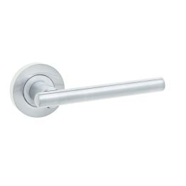 Rosetta Door Handle in Satin Chrome - By Frelan Hardware - JV843SC