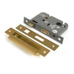 Satin Brass 3" Euro Profile Sash Lock