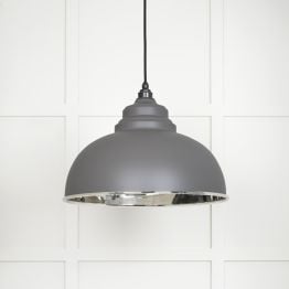 Smooth Nickel Harborne Pendant in Bluff