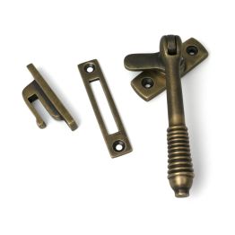 Burnished Brass Locking Reeded Fastener