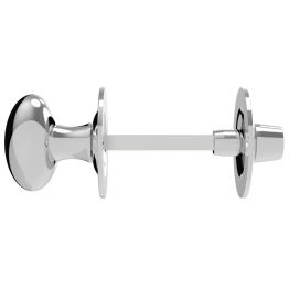 Oval Thumb Turn With Coin Release  - Polished Chrome