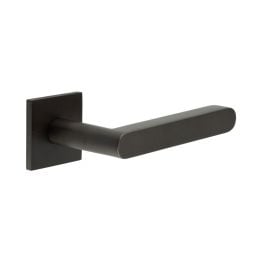 CR-101 Dark Bronze Unsprung Square Rose Door Handle - By Frelan Hardware - CR-101B2DB
