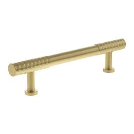 Millhouse Brass Chrysler Diamond T-Bar Cabinet Pull Handle 128mm - Satin Brass