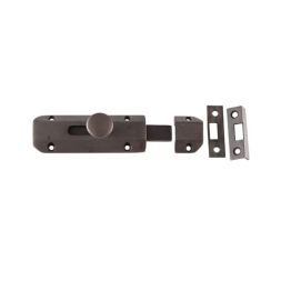 Jedo Architectural Slide Door Bolts 100x35mm Dark Bronze - By Frelan Hardware - JV167DB