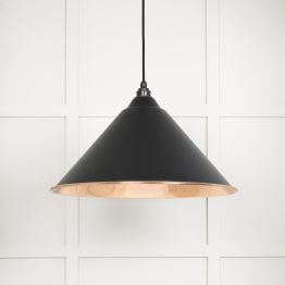 Smooth Copper Hockley Pendant in Elan Black